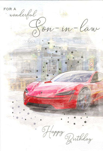 Picture of FOR A WONDERFUL SON IN LAW BIRTHDAY CARD